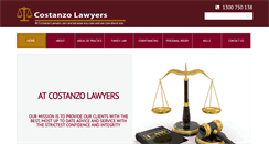 Desktop Screenshot of costanzolawyers.com.au